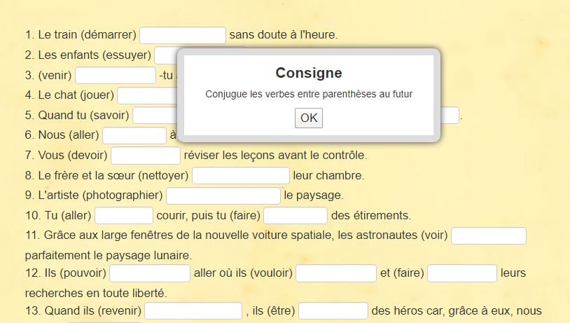Séquence clé en main: Le futur - L'ardoise à craie